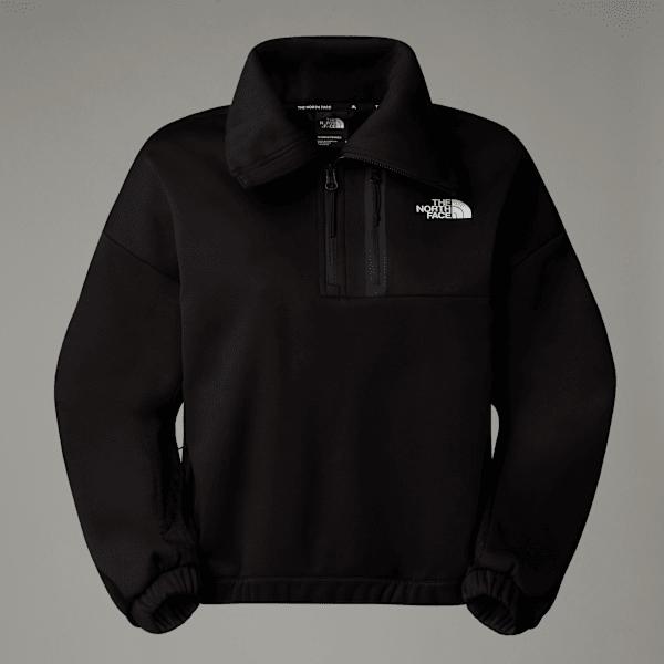 Women’s Mountain Athletics 1/4 Zip Funnel Neck Fleece Tnf Black by THE NORTH FACE