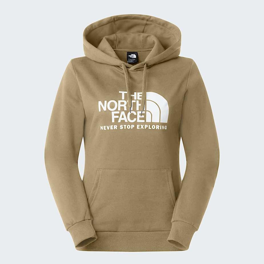 Women's New Peak Hoodie Khaki Stone by THE NORTH FACE