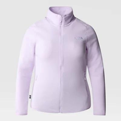 Women's Plus size 100 Glacier Full-zip Fleece Icy Lilac by THE NORTH FACE