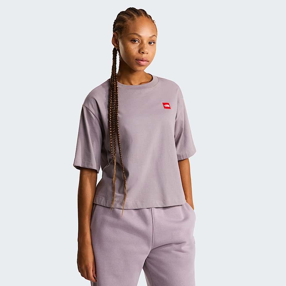Women's Red Box Boxy T-shirt Transcendent Grey by THE NORTH FACE