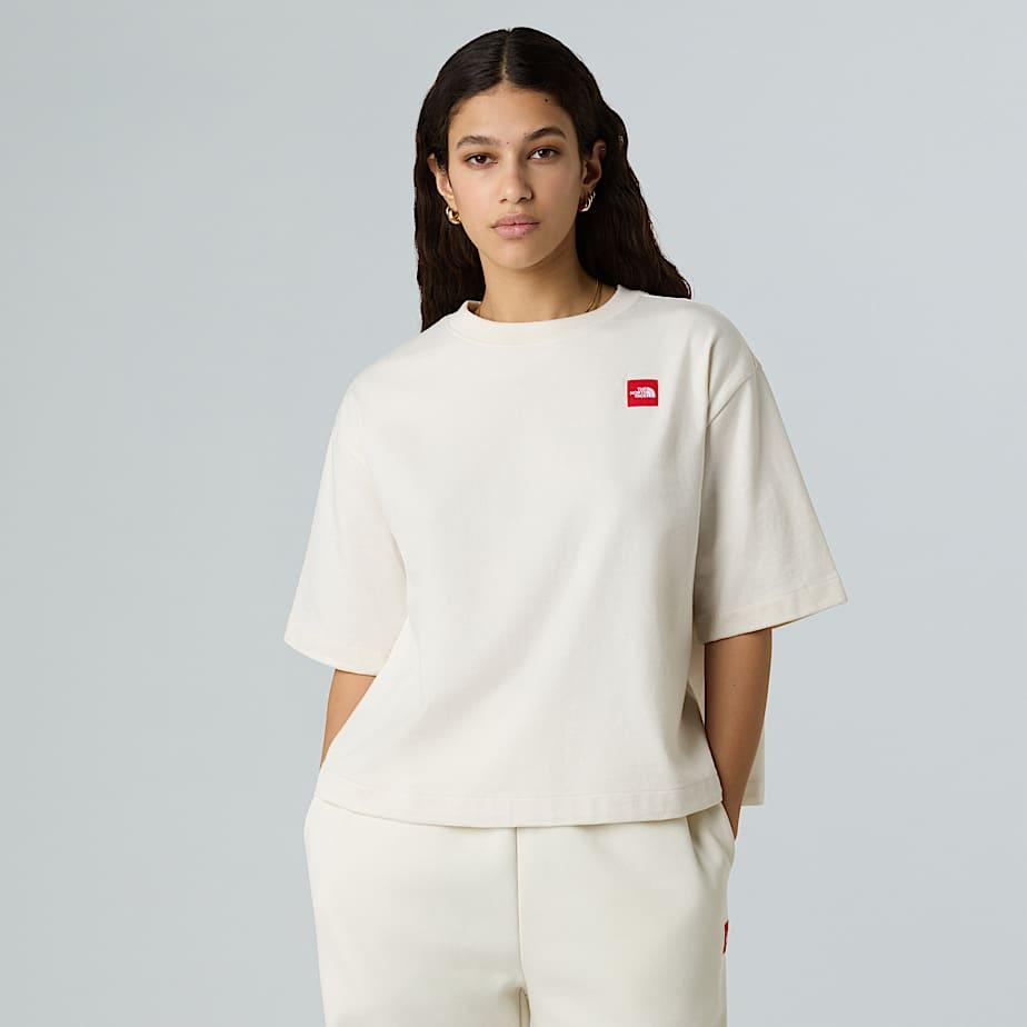 Women's Red Box Boxy T-shirt White Dune by THE NORTH FACE