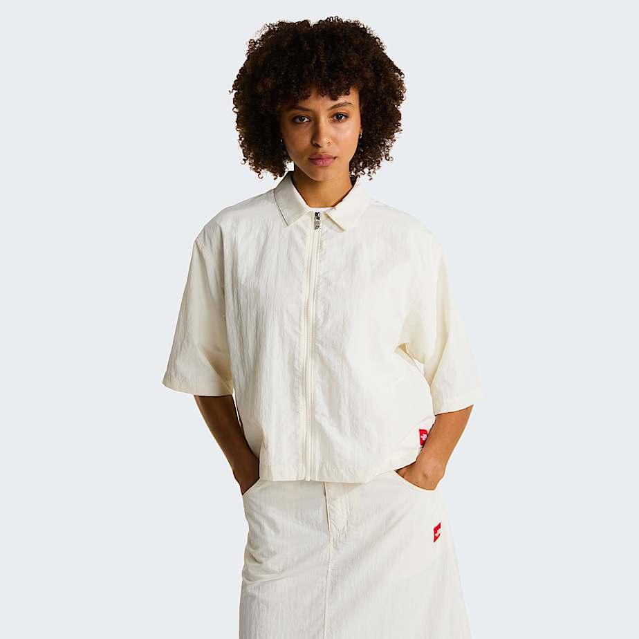 Women's Red Box Nylon Shirt White Dune by THE NORTH FACE
