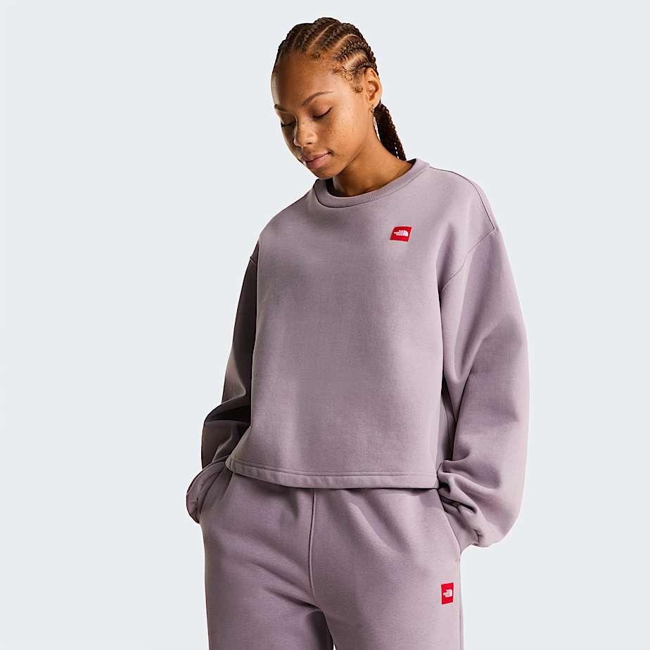 Women's Red Box Sweatshirt Transcendent Grey by THE NORTH FACE