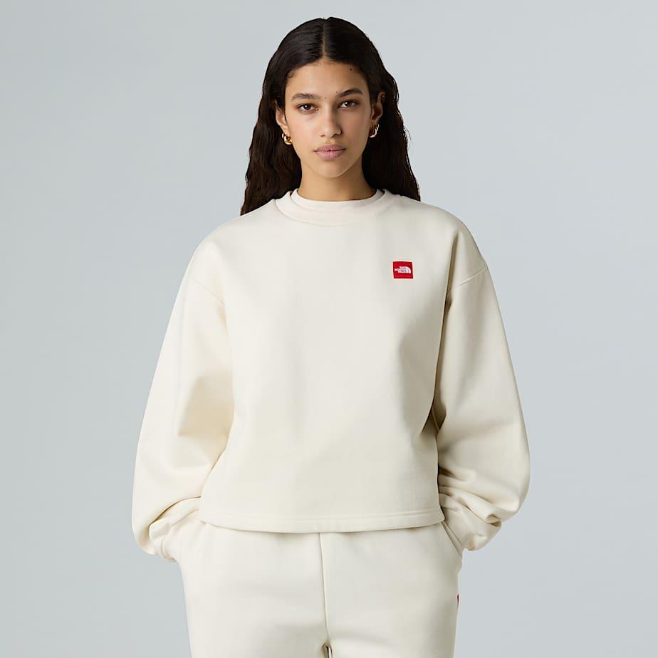 Women's Red Box Sweatshirt White Dune by THE NORTH FACE