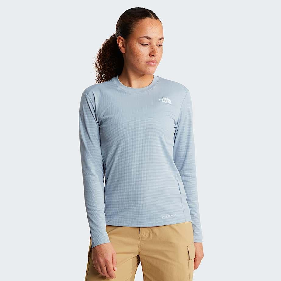 Women's Shadow Long-sleeve T-shirt Frost Grey by THE NORTH FACE
