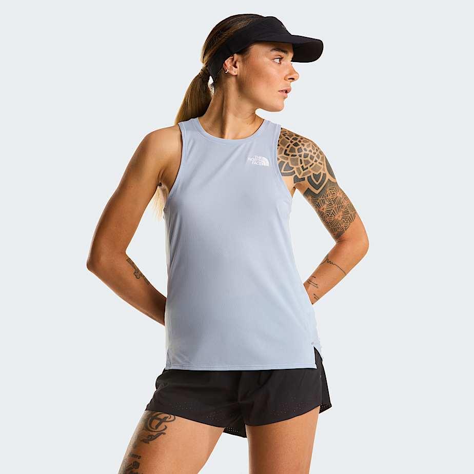 Women’s Summit High Trail Run Tank Top Frost Grey by THE NORTH FACE