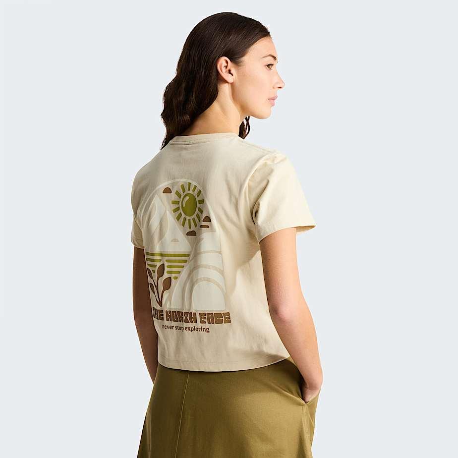 Women's Sun Regular Graphic T-shirt Desert Stone by THE NORTH FACE
