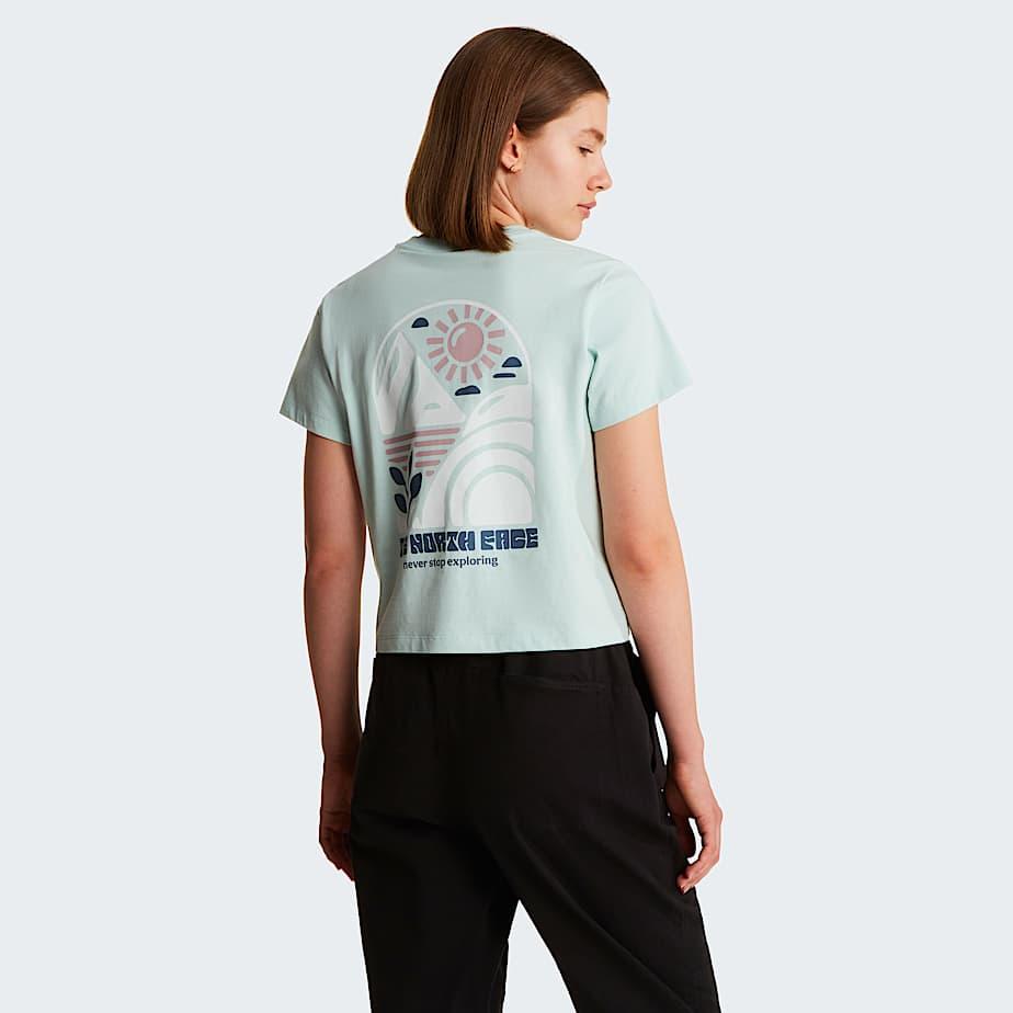 Women's Sun Regular Graphic T-shirt Opal Frost by THE NORTH FACE