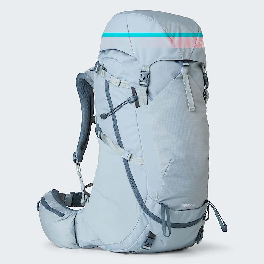 Women’s Terra 55-litre Hiking Backpack Frost Grey-granite Grey by THE NORTH FACE