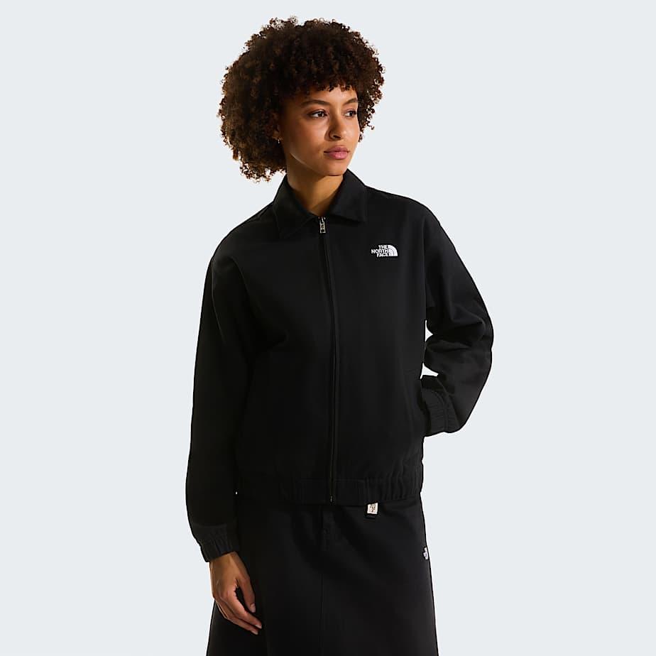Women's Twill Collared Jacket Tnf Black by THE NORTH FACE
