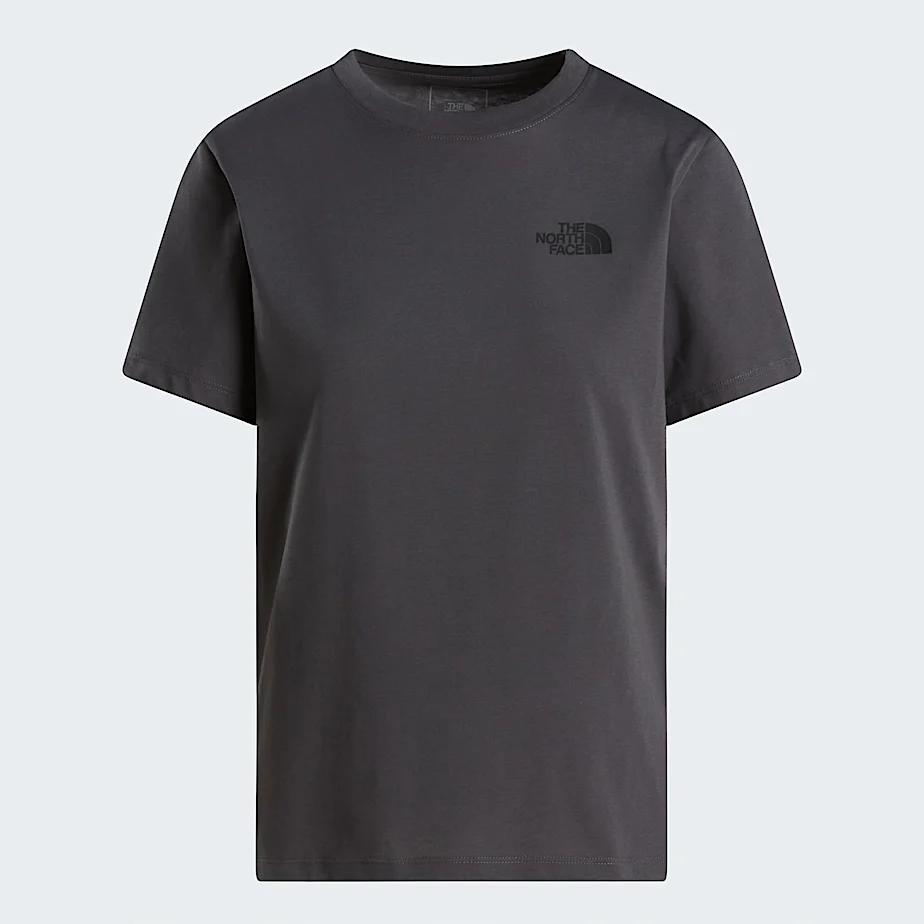 Women's Vertical Tnf T-shirt Anthracite Grey by THE NORTH FACE