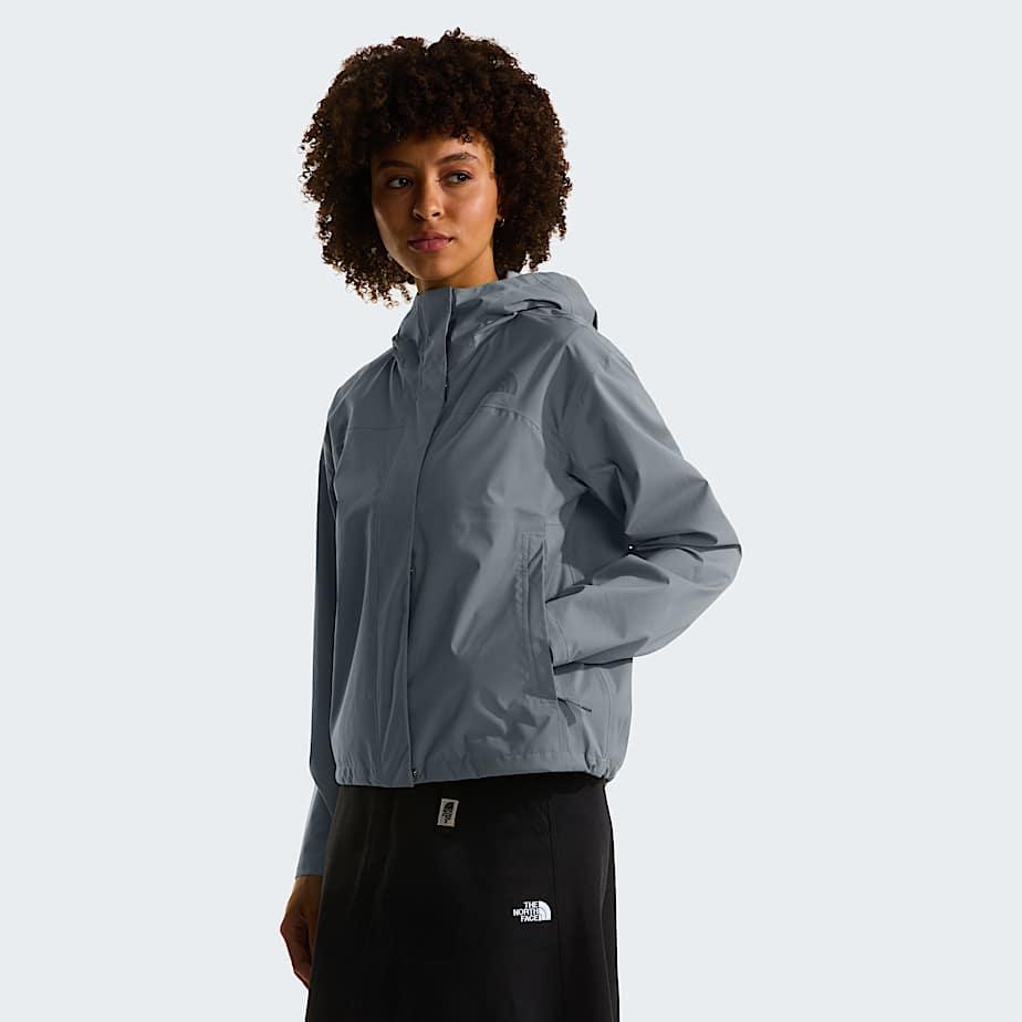 Women's Voyage Rain 3l Hooded Jacket Granite Grey by THE NORTH FACE