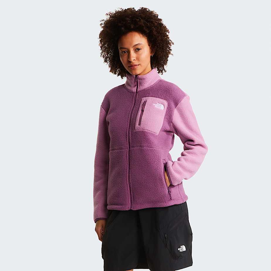 Women's Yumiori Full-zip Fleece Jacket Chroma Purple-hushed Lavender-chroma Purple by THE NORTH FACE