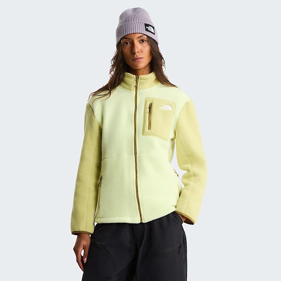 Women's Yumiori Full-zip Fleece Jacket Lemon Mist-pear-cedar by THE NORTH FACE