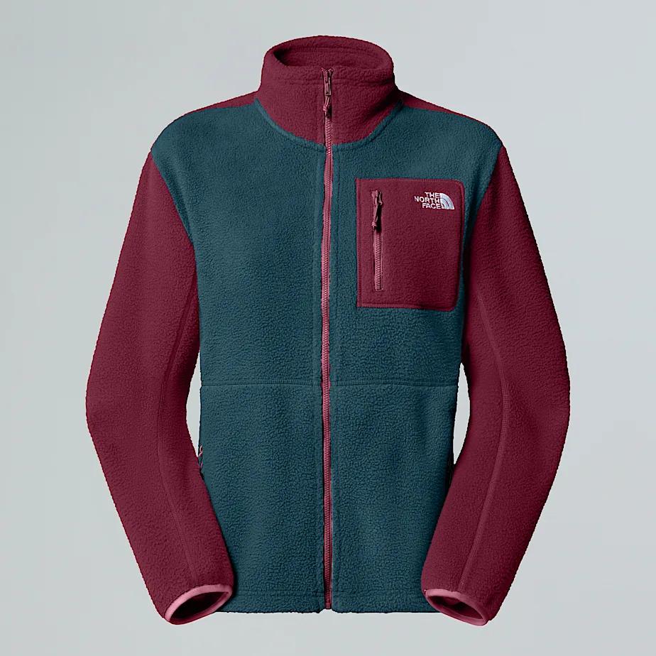 Women's Yumiori Full-zip Fleece Jacket Midnight Petrol-beetroot-midnight Mauve by THE NORTH FACE