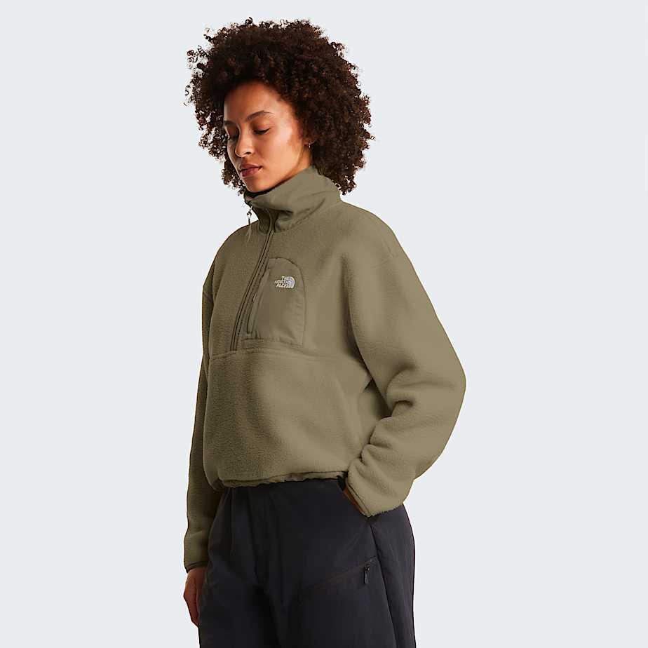 Women's Yumiori Off-peak 1/2 Zip Fleece Jacket Cedar by THE NORTH FACE
