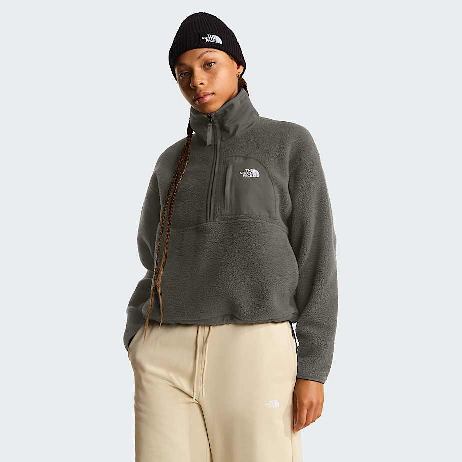 Women's Yumiori Off-peak 1/2 Zip Fleece Jacket New Taupe Green by THE NORTH FACE