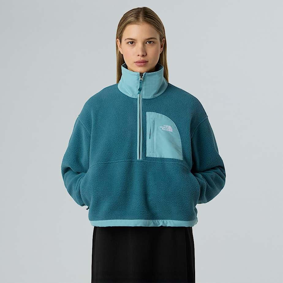 Women's Yumiori Off-peak 1/2 Zip Fleece Jacket Space-blue Eclipse by THE NORTH FACE