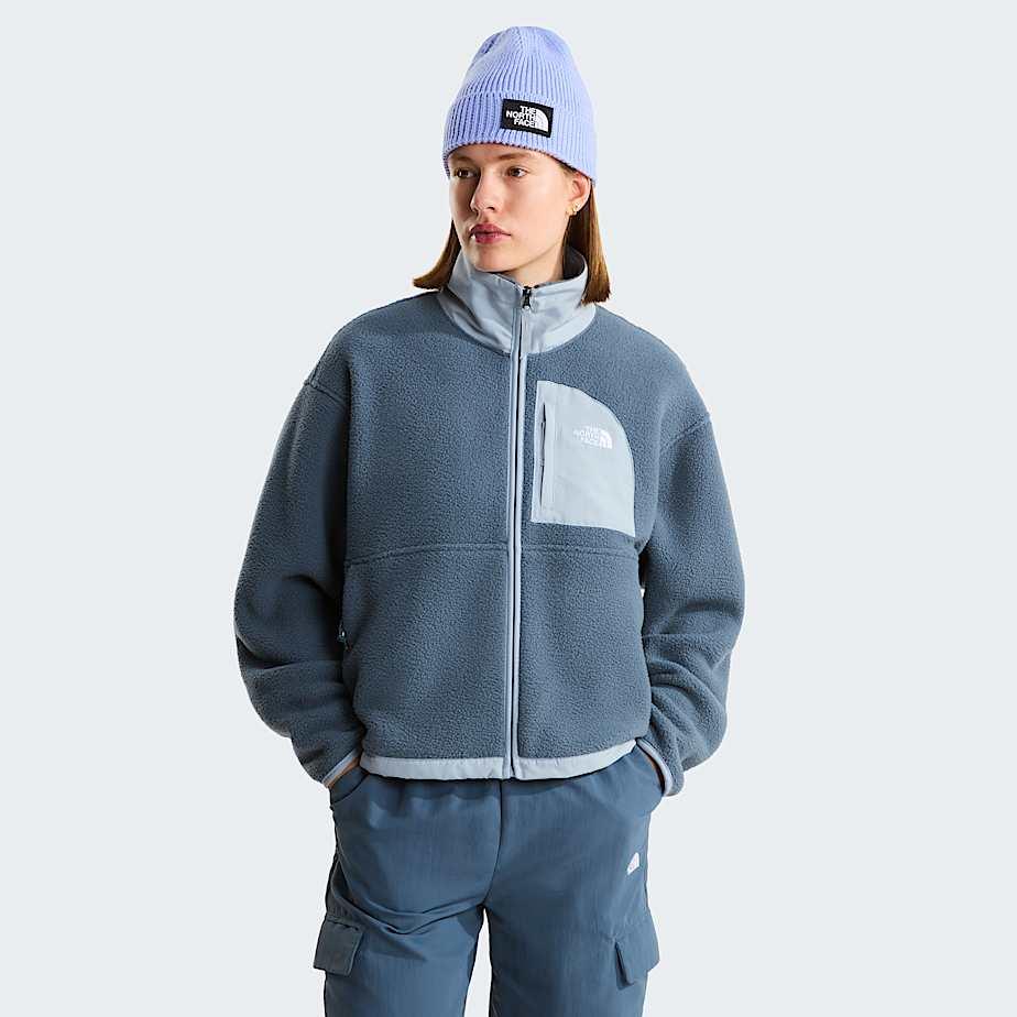 Women's Yumiori Off-peak Full-zip Fleece Jacket Granite Grey-frost Grey by THE NORTH FACE