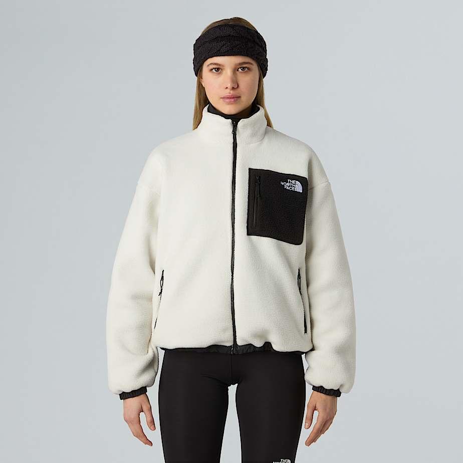Women's Yumiori Reversible Fleece Jacket Tnf Black-tnf White Dune by THE NORTH FACE