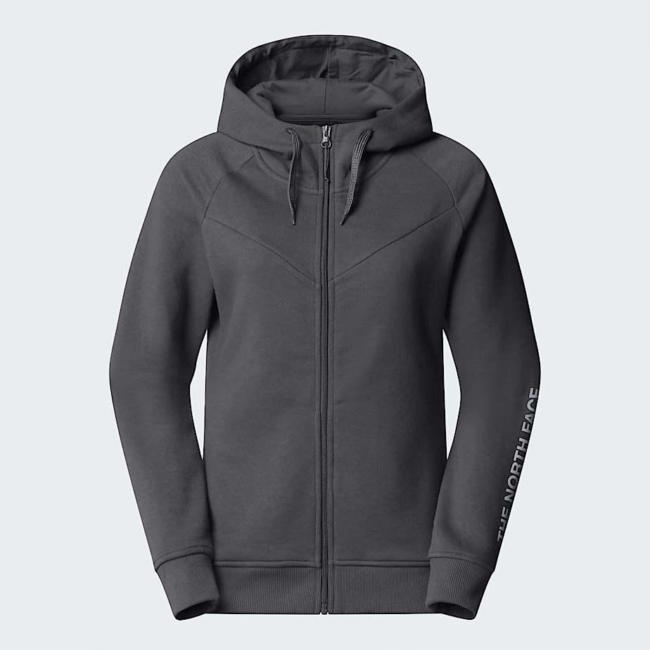 Women’s Zuum Full-zip Fleece Hoodie Anthracite Grey by THE NORTH FACE