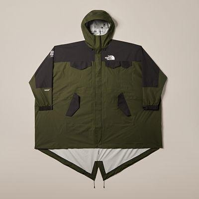 X Undercover Soukuu Hike Packable Fishtail Shell Parka Forest Night Green-tnf Black by THE NORTH FACE