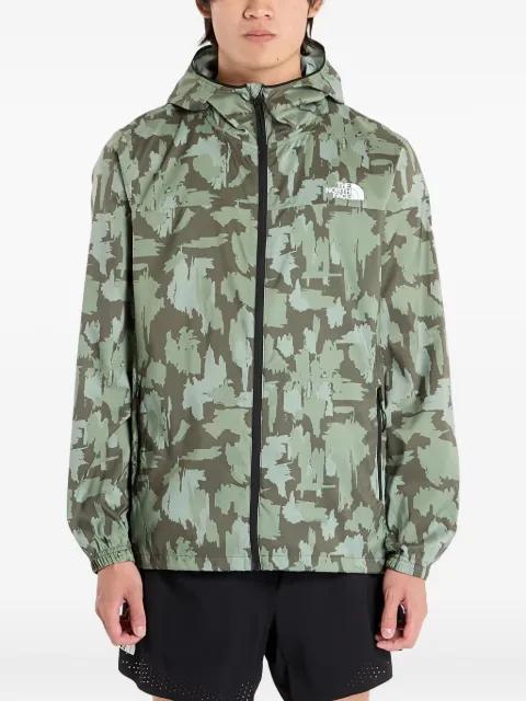 abstract-print hoodied jacket by THE NORTH FACE