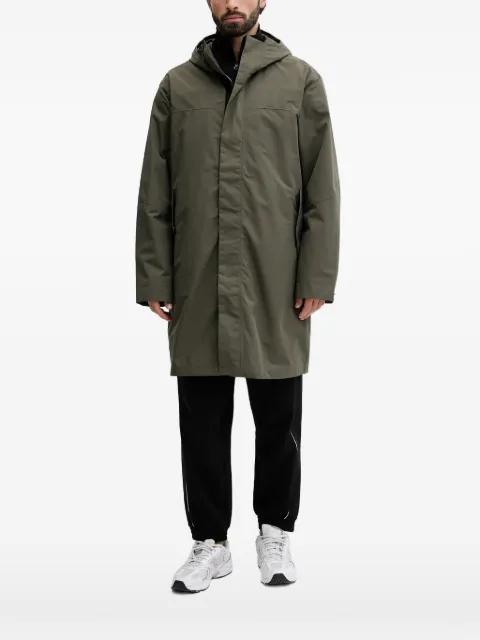 hoodied logo-print coat by THE NORTH FACE