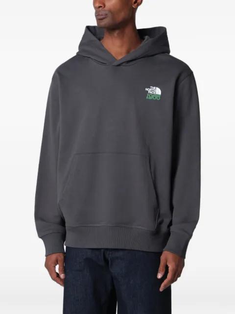 logo-print pouch-pocket hoodie by THE NORTH FACE