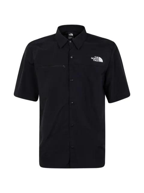 logo-print zip-pocket shirt by THE NORTH FACE