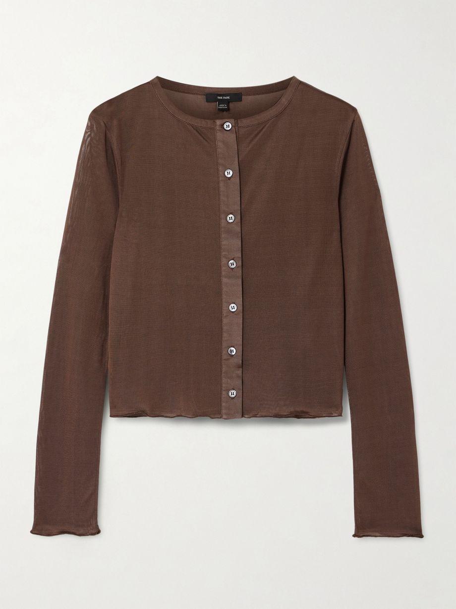 Hazel semi-sheer Lyocell cardigan by THE PARK
