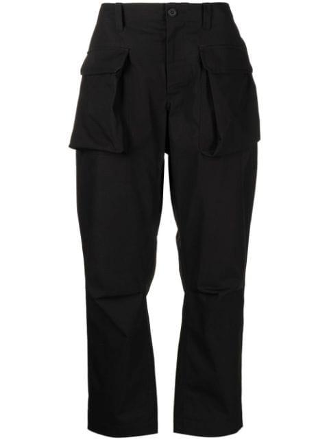flap-pocket straight-leg trousers by THE POWER FOR THE PEOPLE