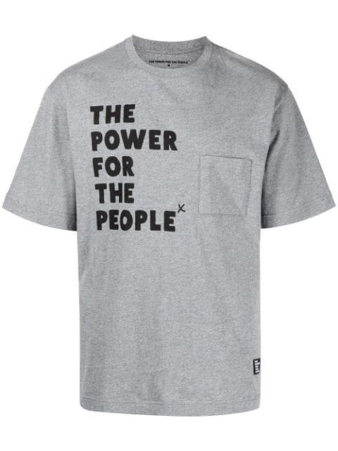 logo print short-sleeve T-shirt by THE POWER FOR THE PEOPLE