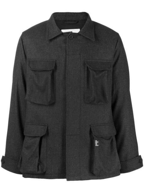 long-sleeve cargo jacket by THE POWER FOR THE PEOPLE