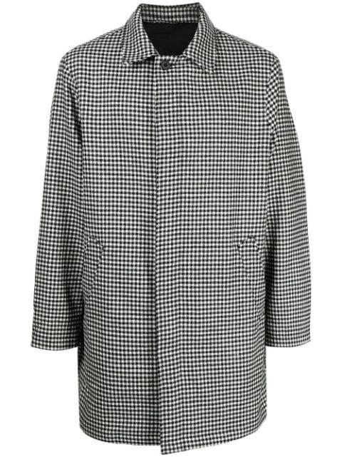 wool dogtooth pattern coat by THE POWER FOR THE PEOPLE