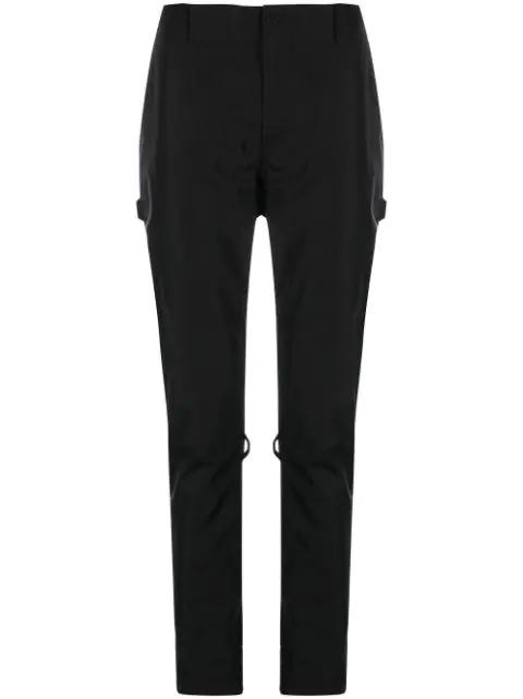 zip-detail drop-crotch trousers by THE POWER FOR THE PEOPLE