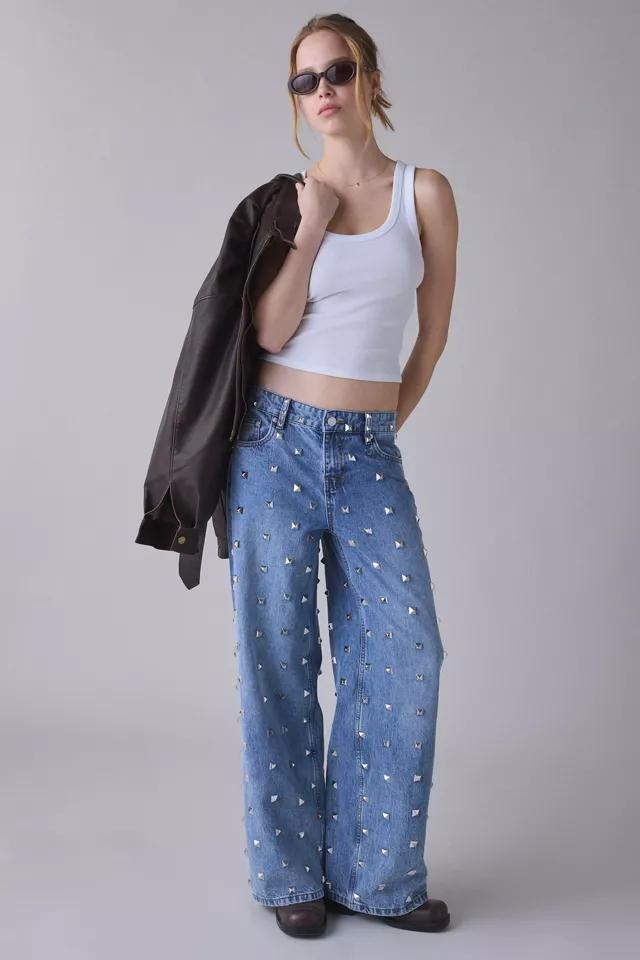 The Ragged Priest Clutter Studded Baggy Jeans by THE RAGGED PRIEST