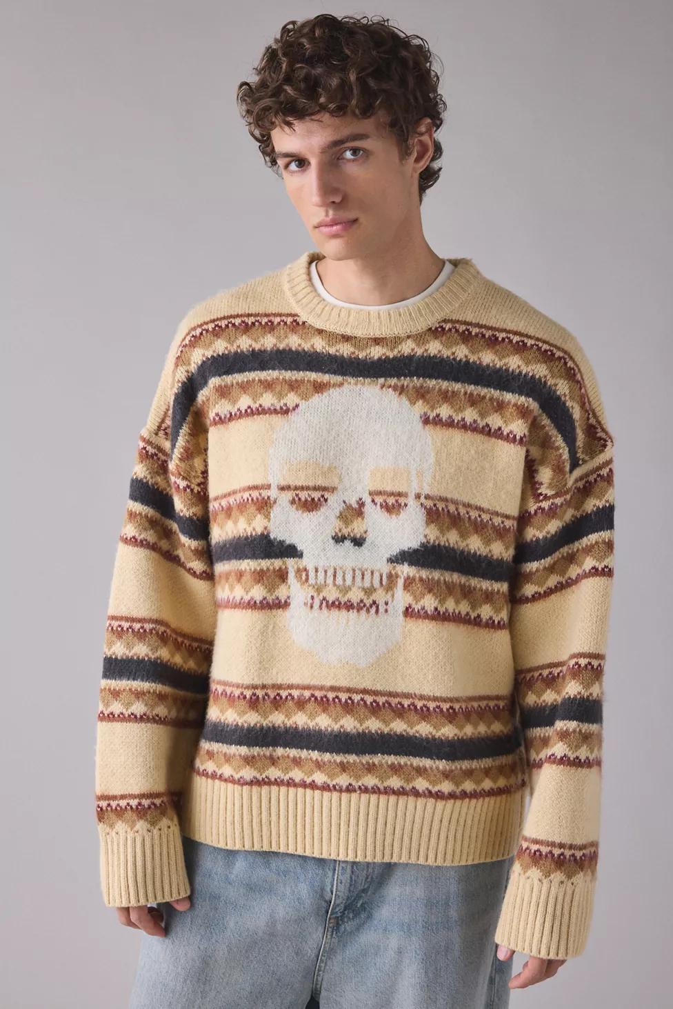 The Ragged Priest Fairisle Knit Crew Neck Sweater by THE RAGGED PRIEST