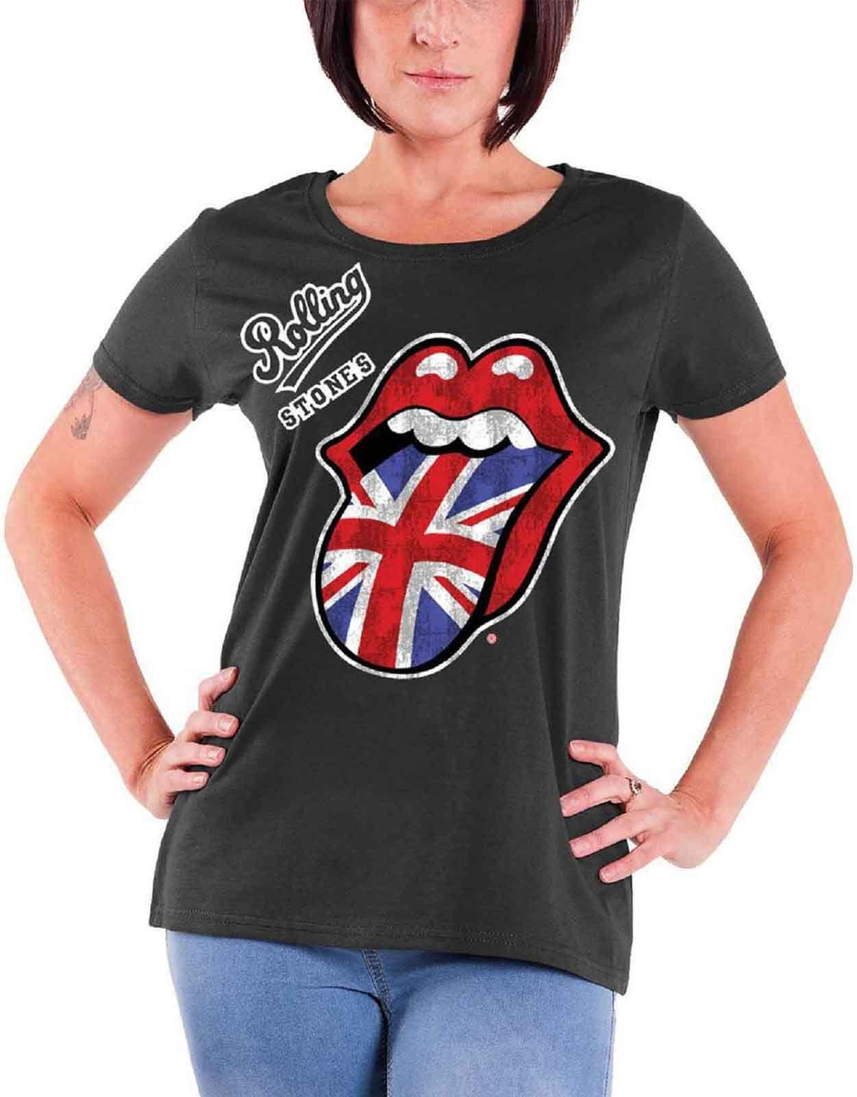 British Tongue Skinny Fit T Shirt by THE ROLLING STONES
