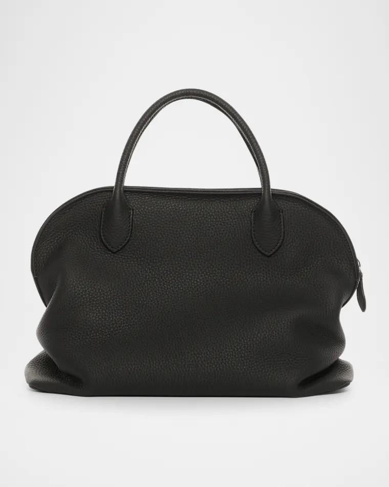 Agnes Bowling Top-Handle Bag in Grain Leather by THE ROW Agnes Bowling Top-Handle Bag in Grain Leather by THE ROW