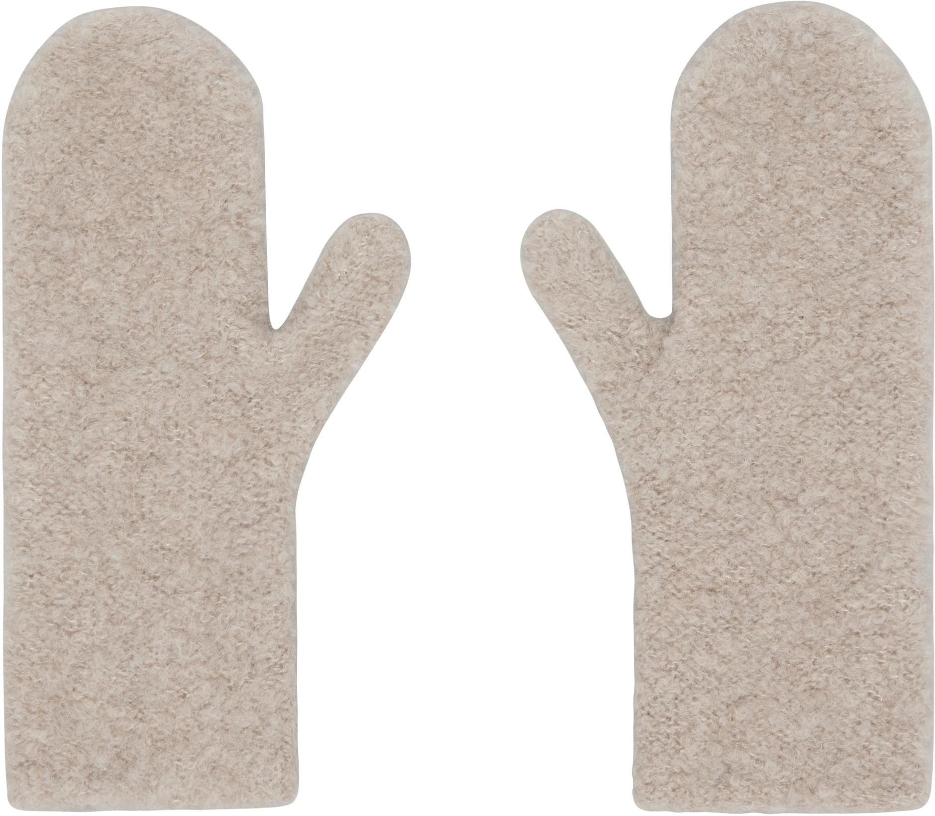 Beige Ladislas Mittens by THE ROW