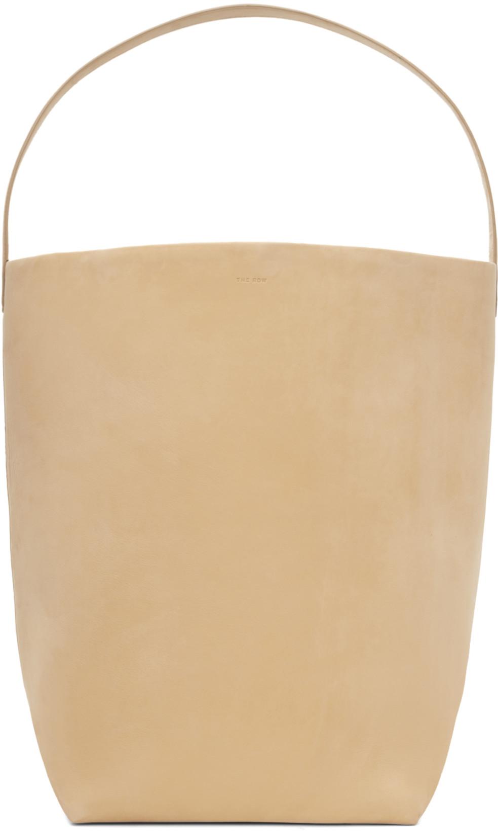 Beige Large N/S Park Tote by THE ROW