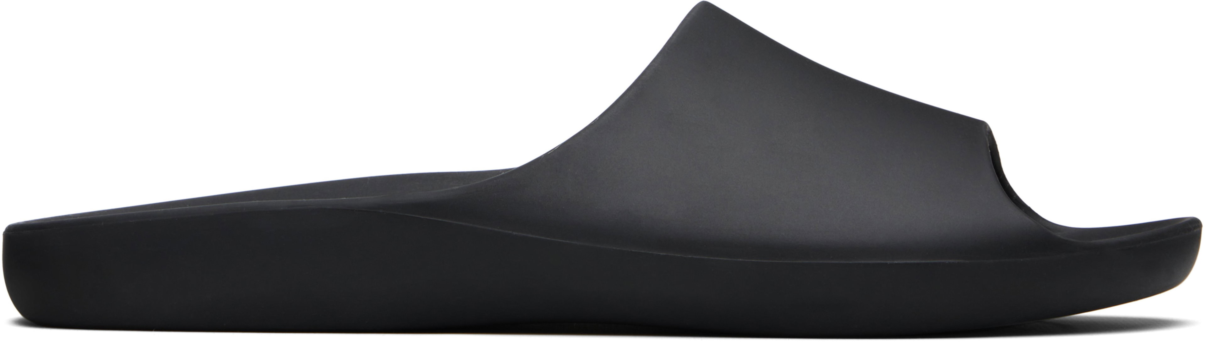 Black Ama Pool Slides by THE ROW