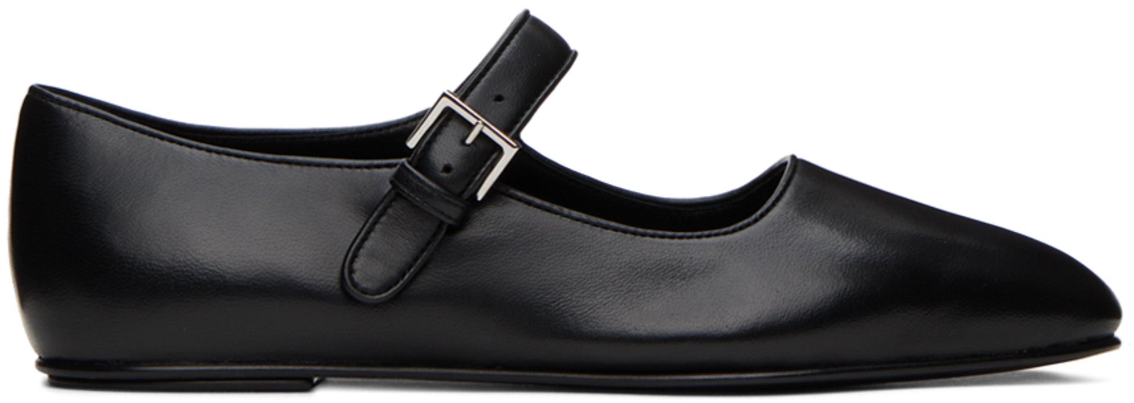 Black Ava Ballerina Flats by THE ROW