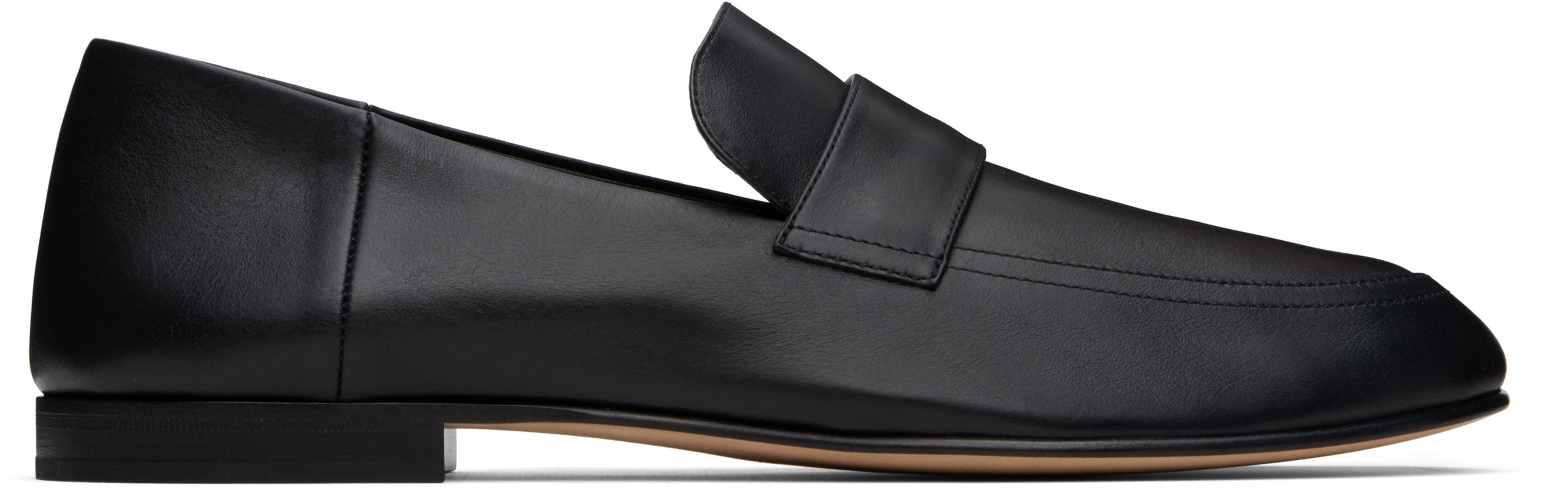 Black Classic Loafers by THE ROW