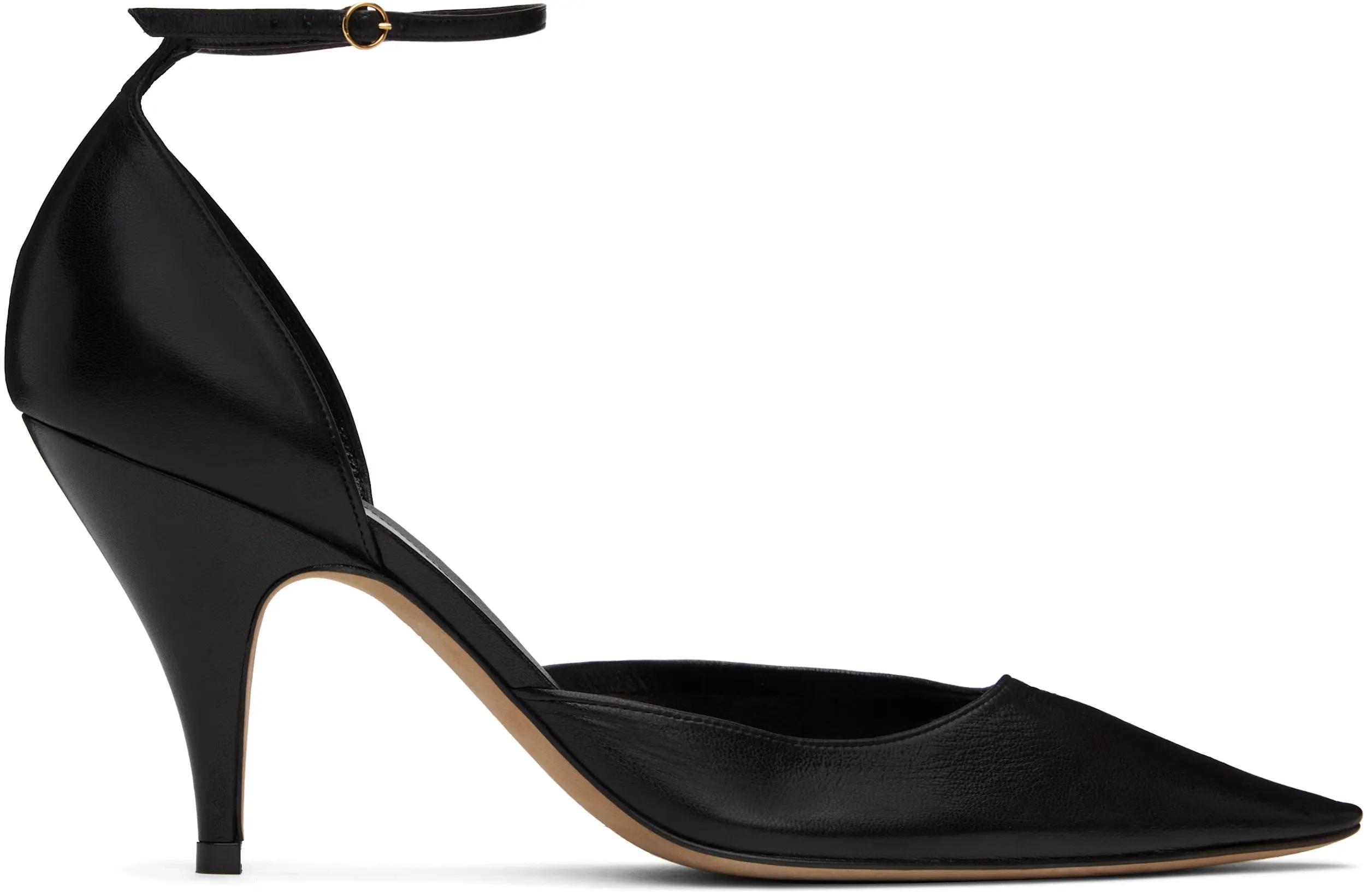 Black Liisa D'Orsay Heels by THE ROW