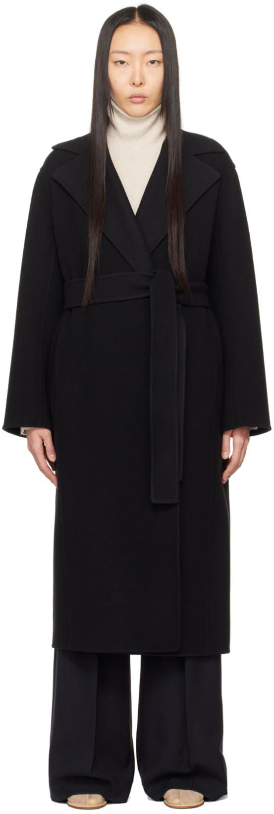 Black Malika Coat by THE ROW