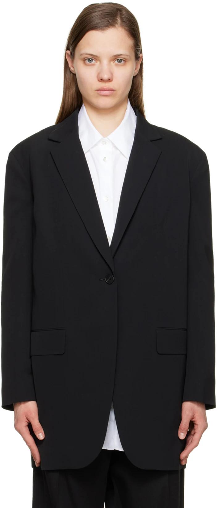 Black Obine Blazer by THE ROW