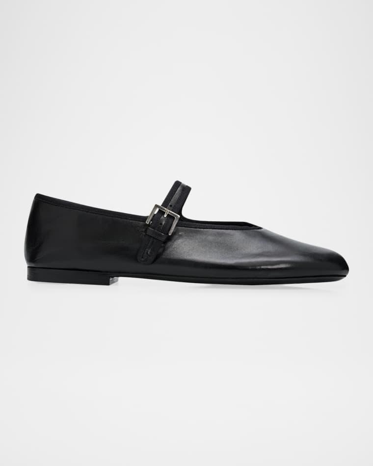 Boheme Leather Mary Jane Ballerina Flats by THE ROW