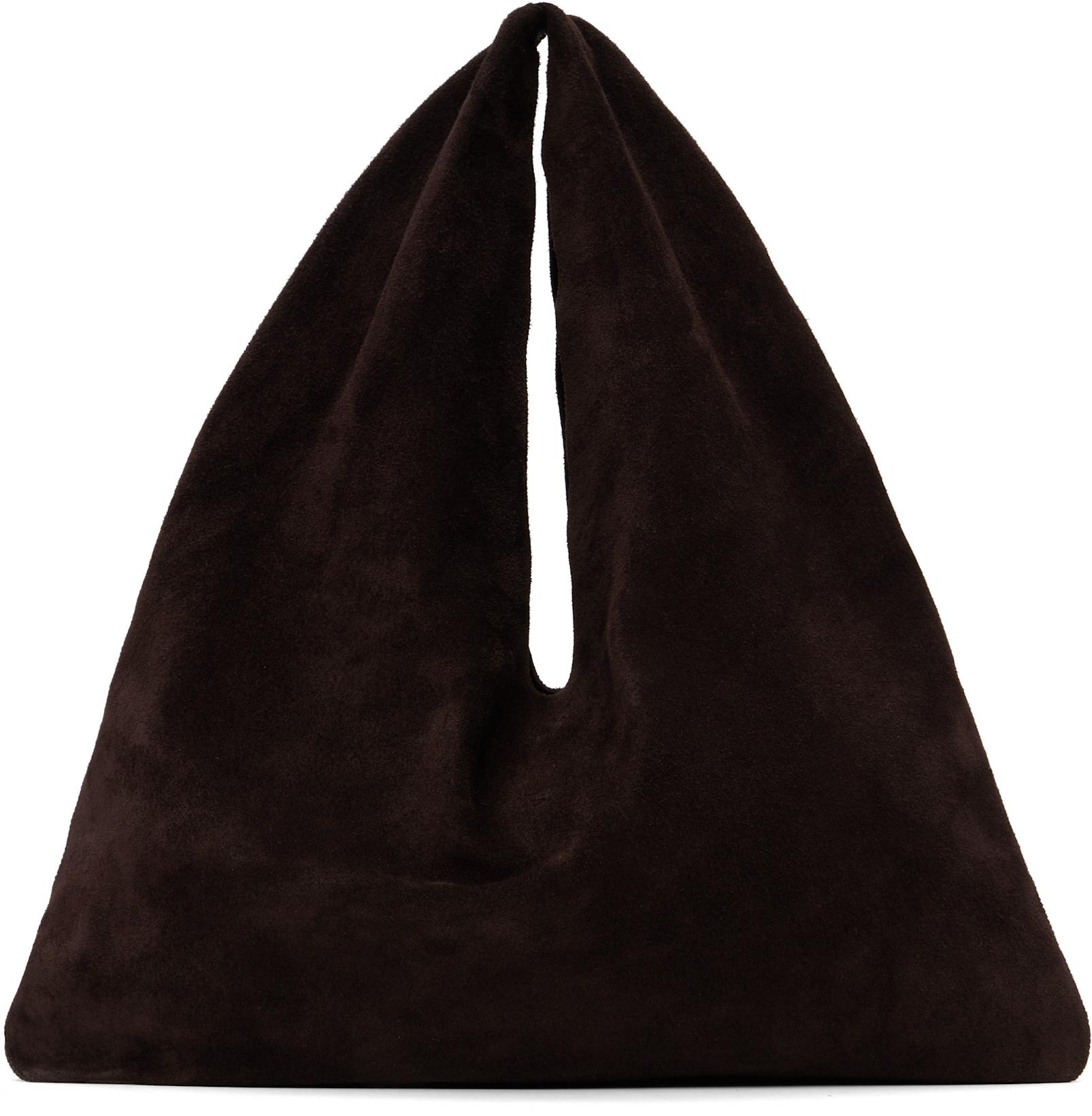 Brown Small Bindle Tote by THE ROW